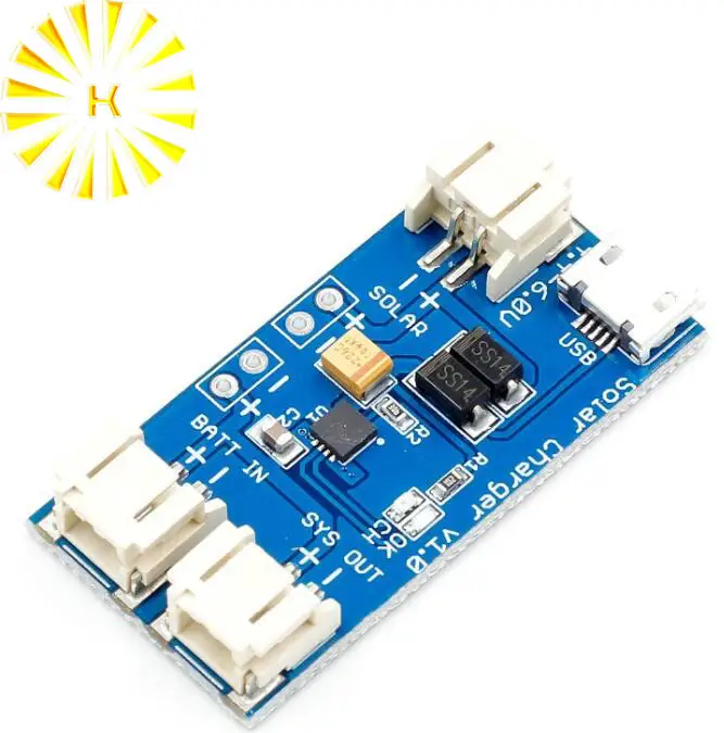 

Super Mini Solar Charger v1.0 500mA LiPo USB Charger Module CN3065