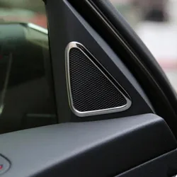 Stainless steel tweeter speaker decoration frame sticker cover case For Volkswagen Tiguan 2010-2016 Car-styling auto accessories
