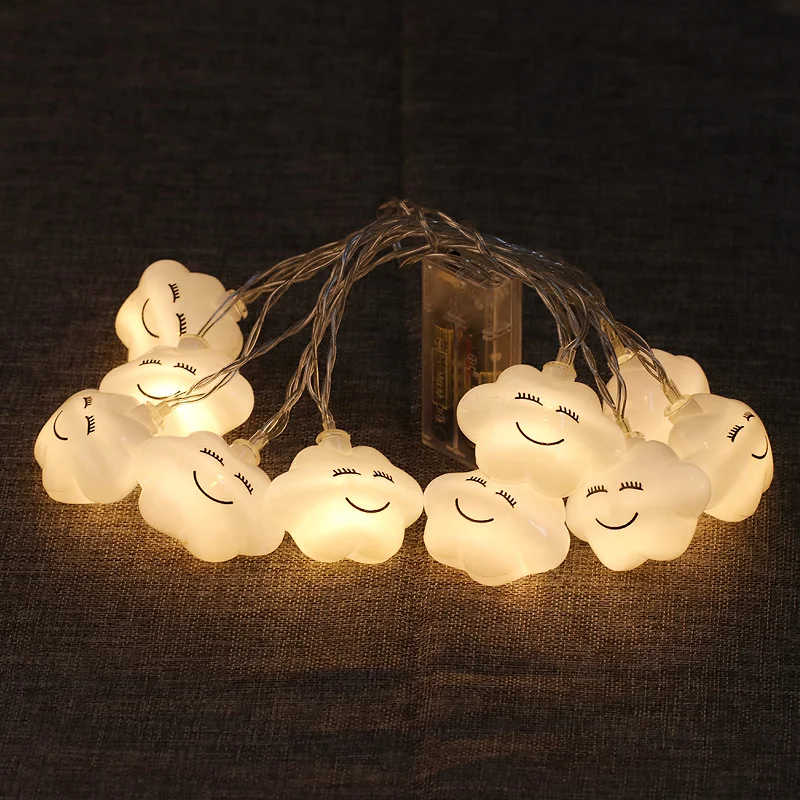 LED Cloud String Lights illuminazione ambientale interna alimentata a batteria per giardino, festa, matrimonio, soggiorno, ghirlanda decorazioni per la casa