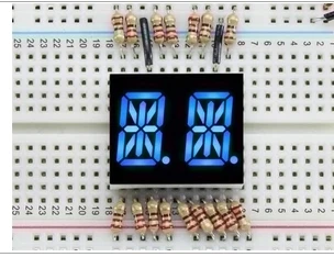 1908 Dual Chữ Và Số Hiển Thị-Xanh Dương 0.54 Chữ Số Chiều Cao-Pa Cuốn Gọn