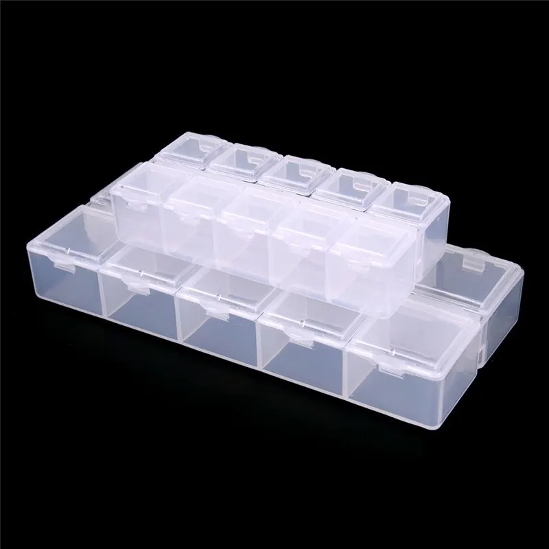 10 Compartments Pill Box Mini Travel Tablet Medicine Dispenser Case Box Container Drug Tablet Storage