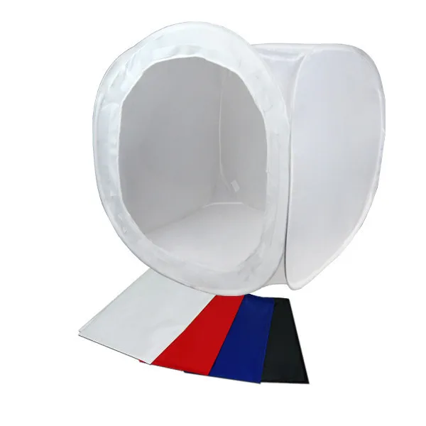 การถ่ายภาพอุปกรณ์เสริม 16 "40x40 เซนติเมตรภาพสตูดิโอถ่ายภาพเต็นท์อ่อนชุดกล่อง SoftBox กับฉากหลัง 4 ฉากหลัง