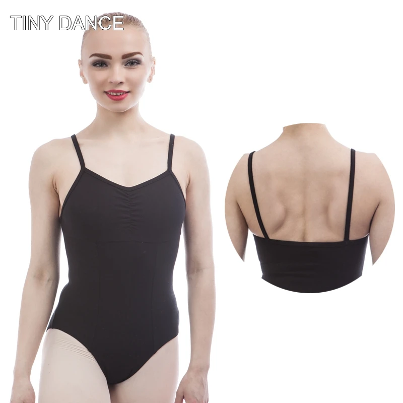 

Adult Gymnastics Leotard Black Ballerina Camisole Leotard Bodysuit Cotton Dance Wear Girls Ballet Leotards Shapewear 01D0035