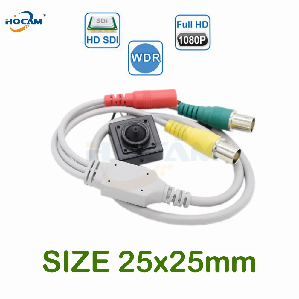 

HQCAM 1080P HD-SDI Mini Camera 2.0MP 1/3 Panasonic Starlight 0.0008LUX Mini Sdi Camera Support TVI/CVI/AHD/CVBS/E-SDI/SDI System