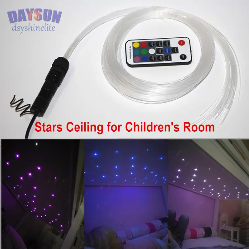 

New Stars Ceiling Light Sets DIY Decorative Lights for Children's Room 2W Mini Roof Ceiling Lamps for Cars Optic Fiber Lighting