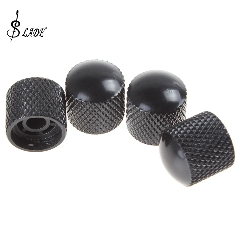 Slade 4pcs Black Metal Dome Tone Volume Knob for Electric Guitar Accessories