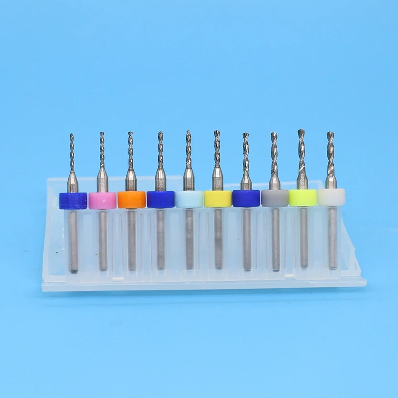 Tungsten carbide pcb drill bits micro 10pcs 1.1-2.0mm CNC router woodworking. Metal drill ,Printed circuit board drilling tool