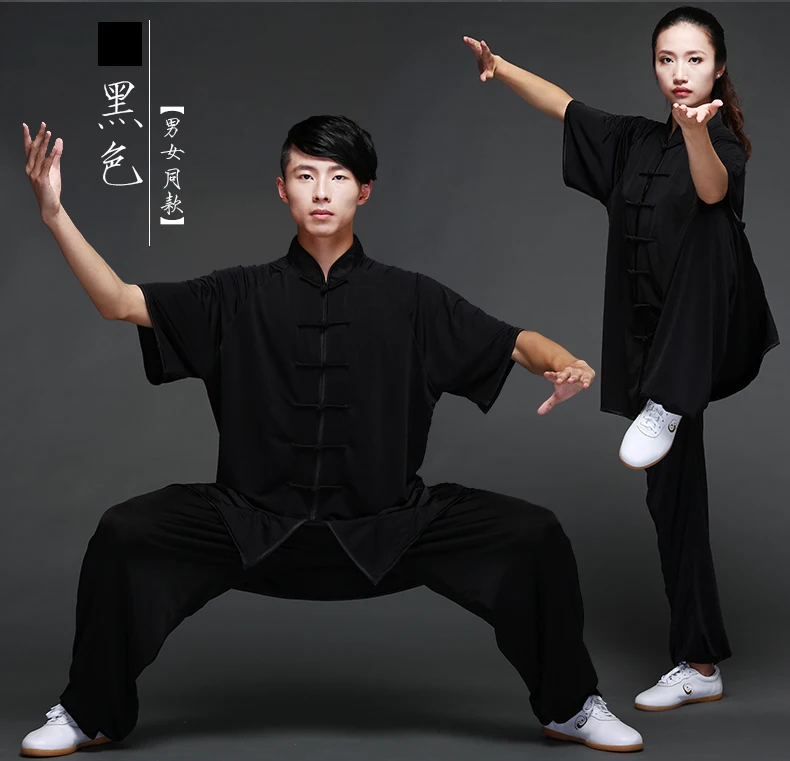 Jackie Chan – uniforme uniforme, vêtements en soie et lait, vêtements d'exercice et de Performance Wushu, tenue de combat Tai Chi Kungfu, printemps-automne