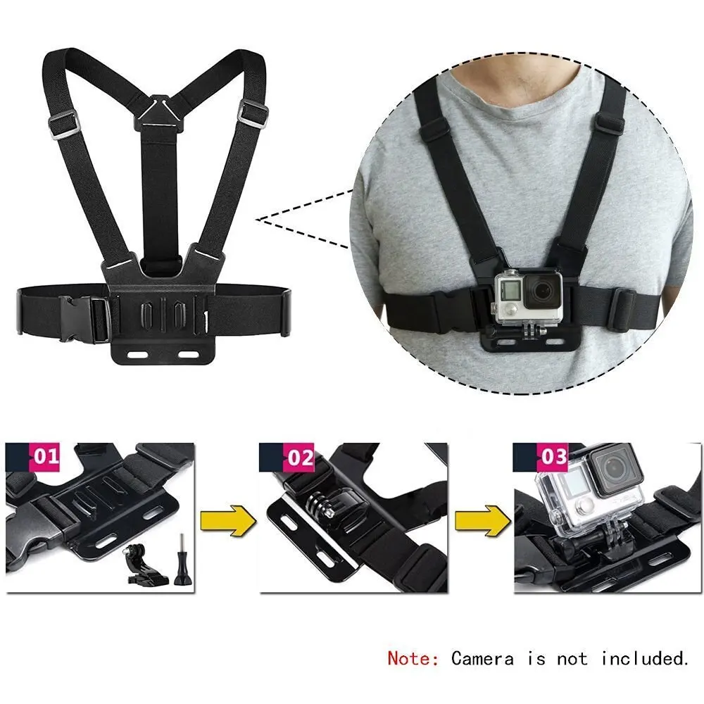 GoPro Accessories Adjustable Chest Mount Harness Chest Strap Belt for GoPro HD Hero6 5 4 3+ 3 1 2 SJ4000 SJ5000 Sport Camera