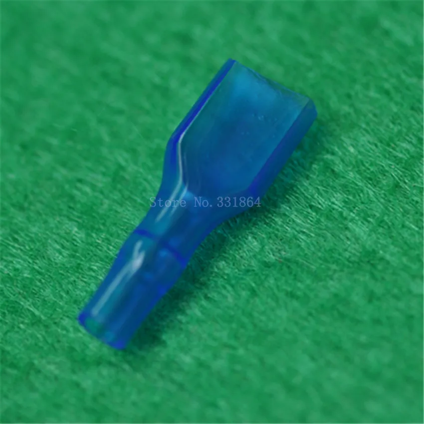 500pcs 6.3mm Welded Jacket Soft Terminal Protective Case Terminal Sheath Insulation Sleeve PVC Jacket