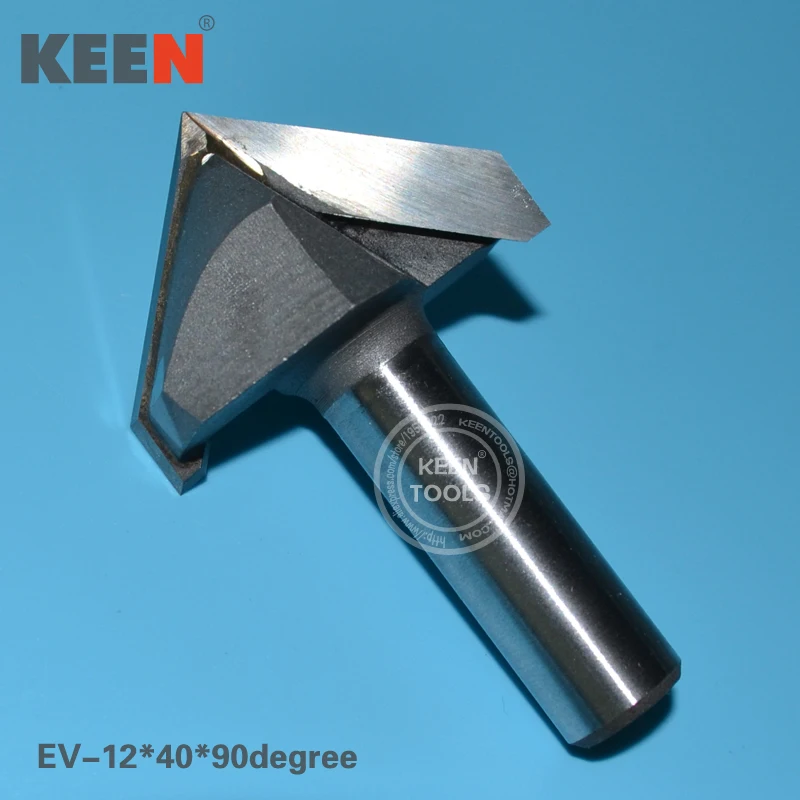 

12*40*90 Degree CNC Router V Groove Bit Woodworking Parts Can Be Applied To Acrylic MDF PVC 3D Engraving and Chamfer Etc