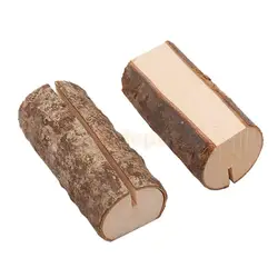 10pcs Wedding Place Wooden Card Holders Table Number Stands for Wedding Table Name Number Business Card Holder Decorations