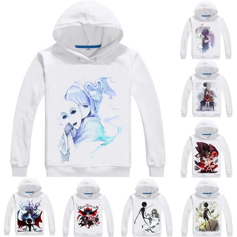 Deemo Hoodies Men Hip Hop Anime Hooded Deemo Last Recital Rhythm Deemo REBORN Cosplay Sweatshirts Women Anime Hoodie