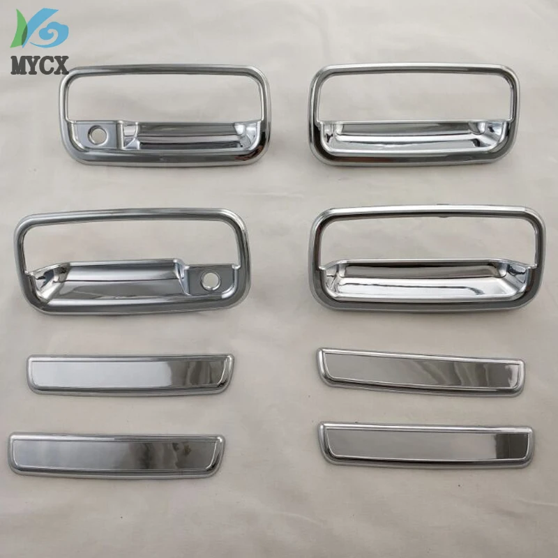 Chrome door handle insert For Toyota Land cruiser Prado FJ90 SUV ABS Car Styling accessories side door handle bowl