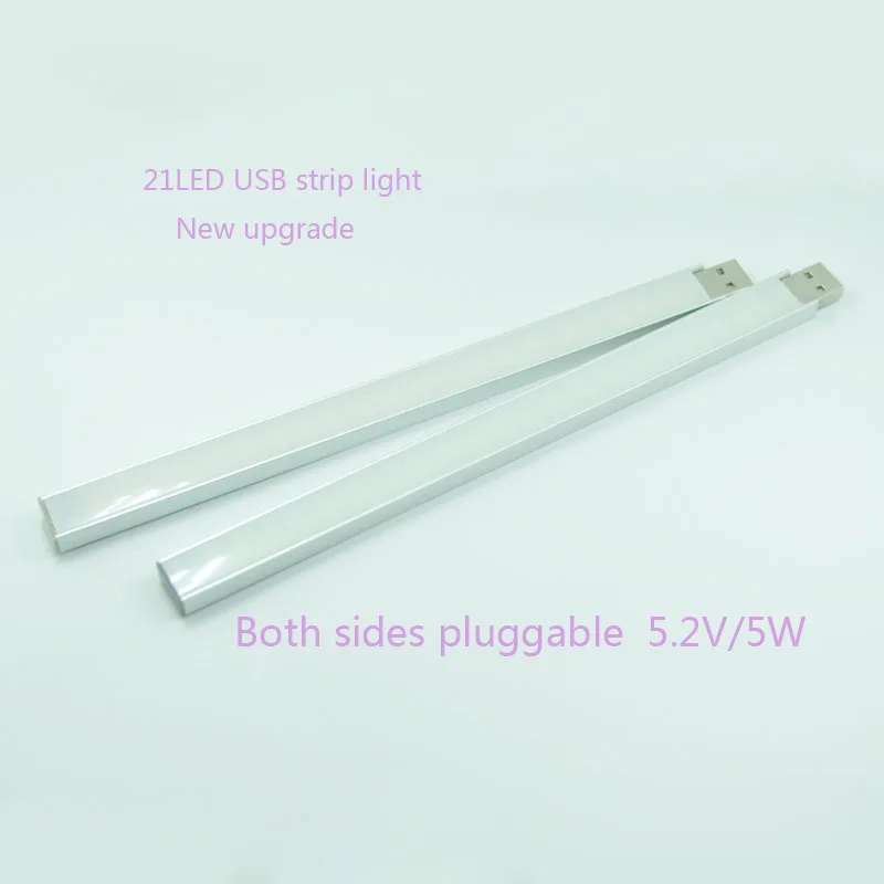 USBLEDstrip 모바일 전원 조명 슈퍼 밝은 21LED usb 전등갓, 전등갓 diy led 램프 새로운 21LED 양면 플러그 가능