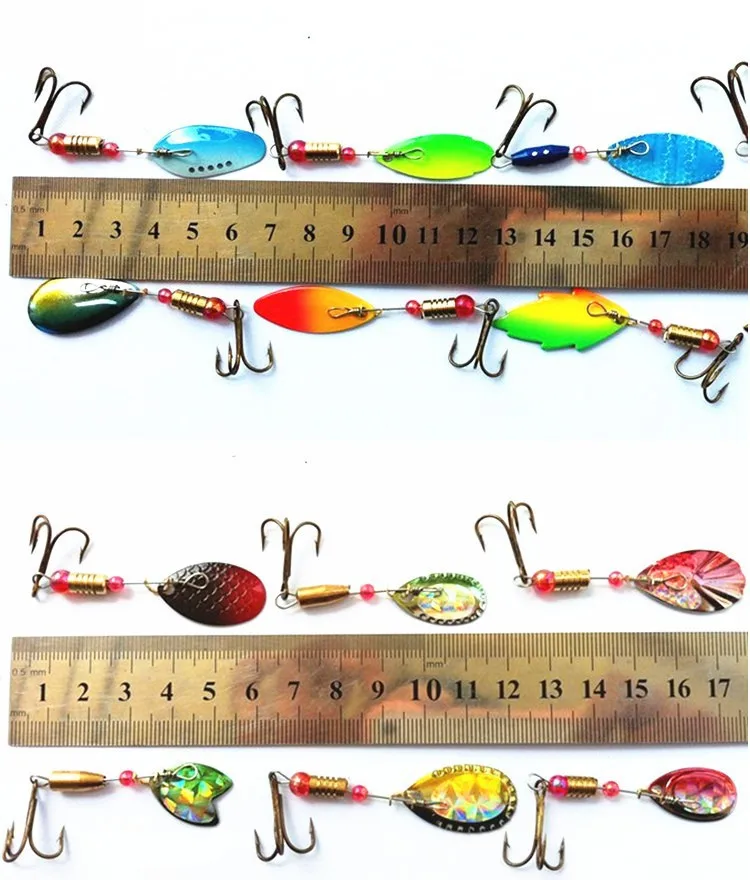 Lot 30PCS Fishing Lure spinner Spoon Metal Lures for Fishing sinkers artificial hard bait tackle Free Shipping