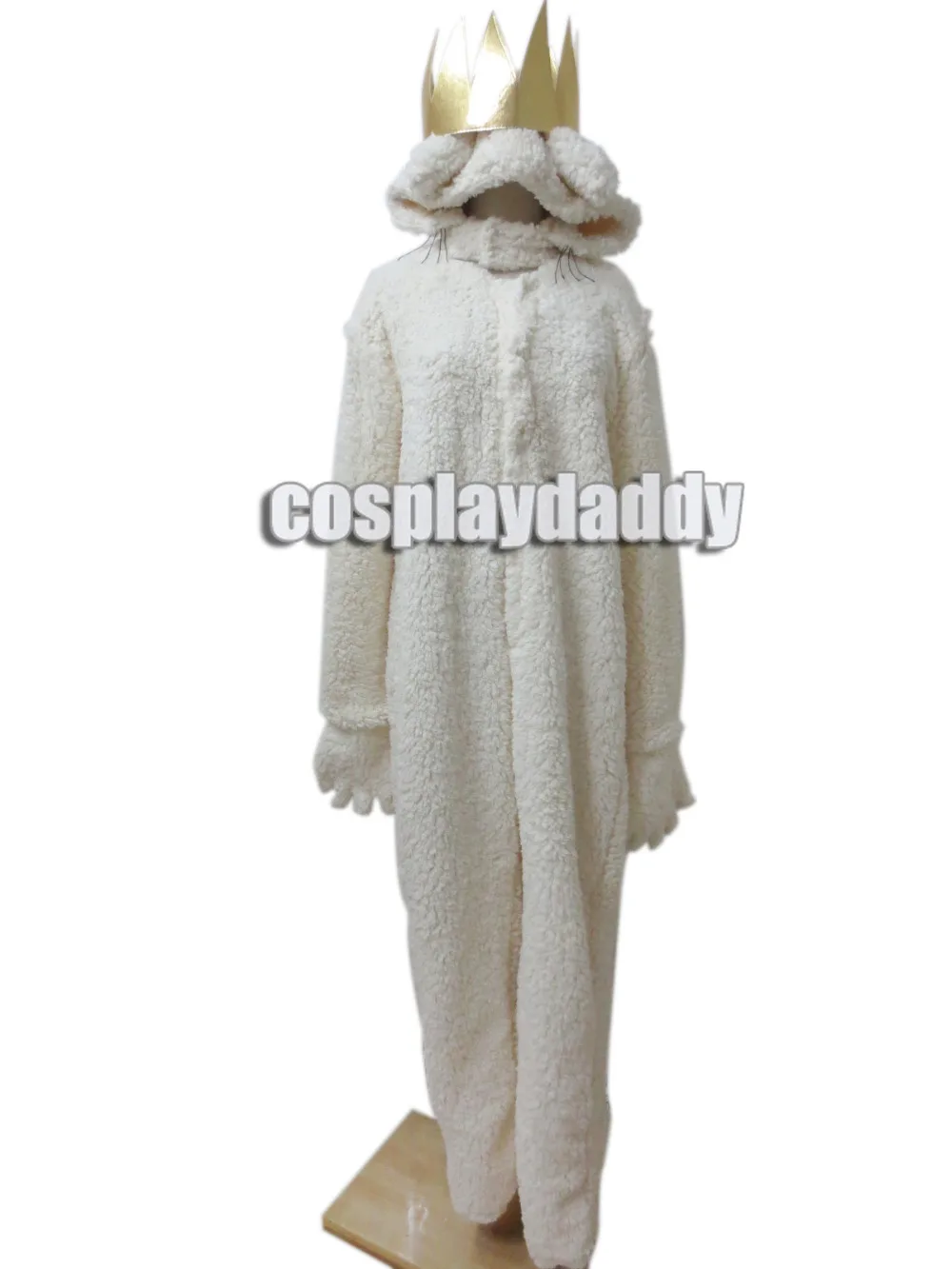 Where the Wild Things Are Wolf King MAX Halloween Costume Hoodie with crown Cosplay Costume