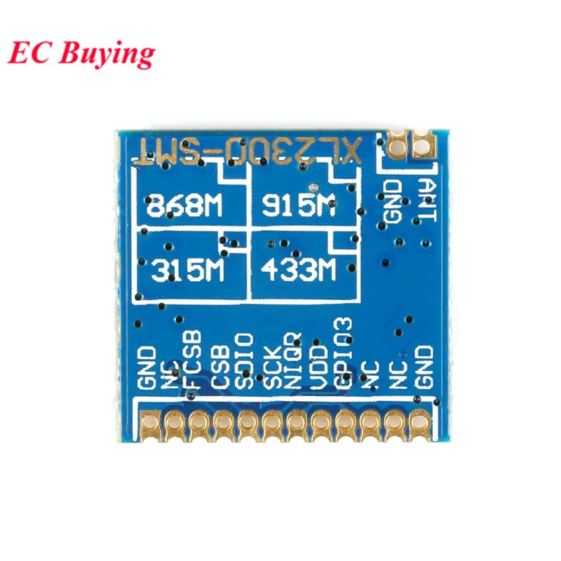 1-2Pcs CMT2300A SI4438/SI4432 433MHz GFSK LoRa Wireless Transceiver Module RF Transmitter Receiver Spring Antenna Distance 1000m