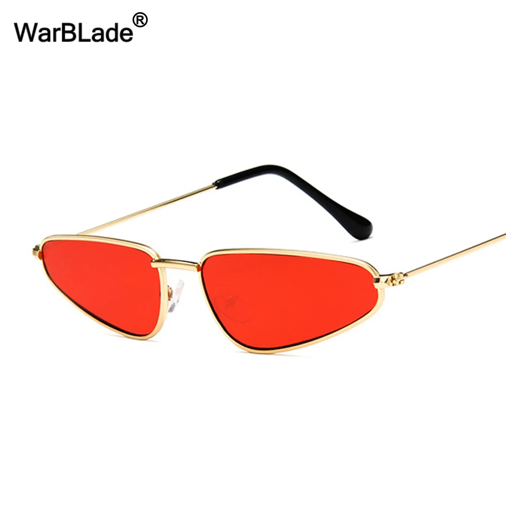 Retro Cat Eye Sunglasses Women Yellow Red Lens Sun glasses Fashion Light Weight Sunglass for women Vintage Eyewear WarBLade