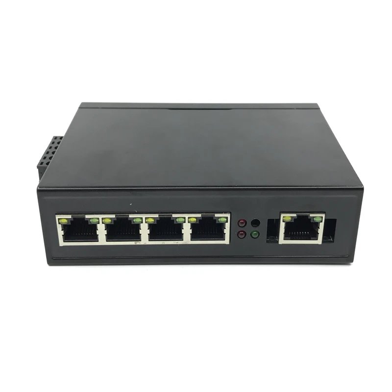 

5-port 1000M DIN-Rail managed Industrial Ethernet Network Switch network switch gigabit poe switch POE powered switch