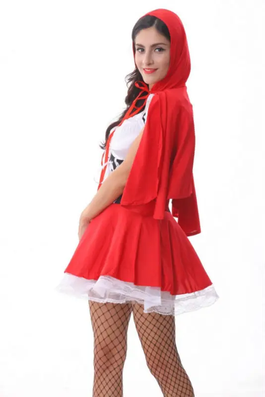 Wholesale helloween costumes for women sexy cosplay little red riding hood fantasy game uniforms fancy dress outfit Size S-6XL