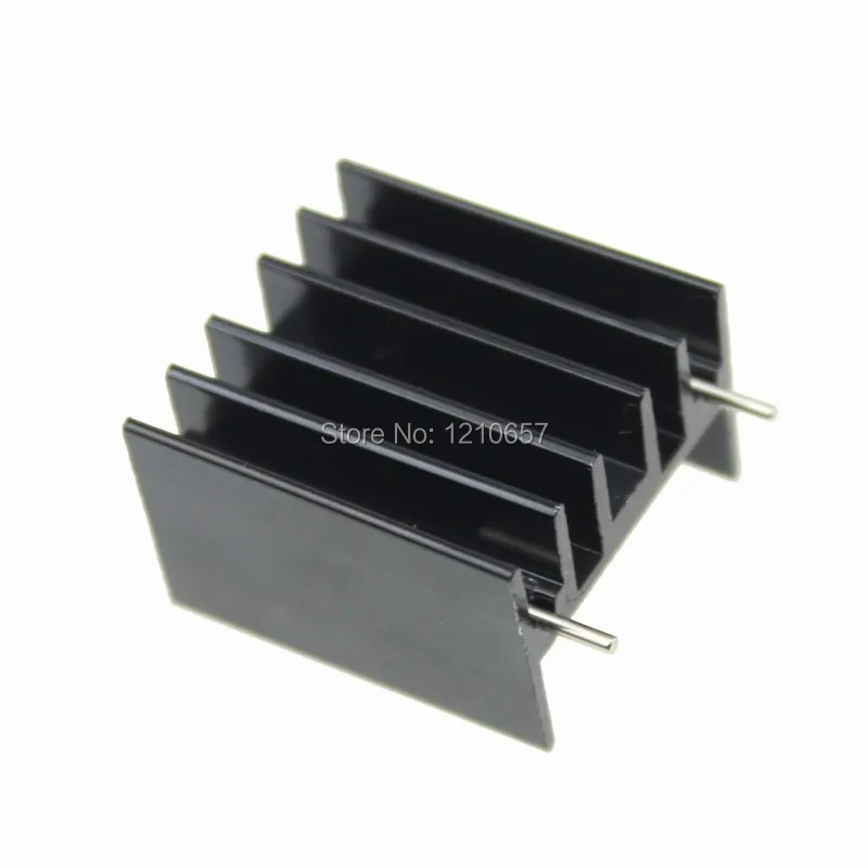 5 stks lot 25x23x16mm Triode Transistor IC Koellichamen Aluminium Heatsink Radiator Met Naald