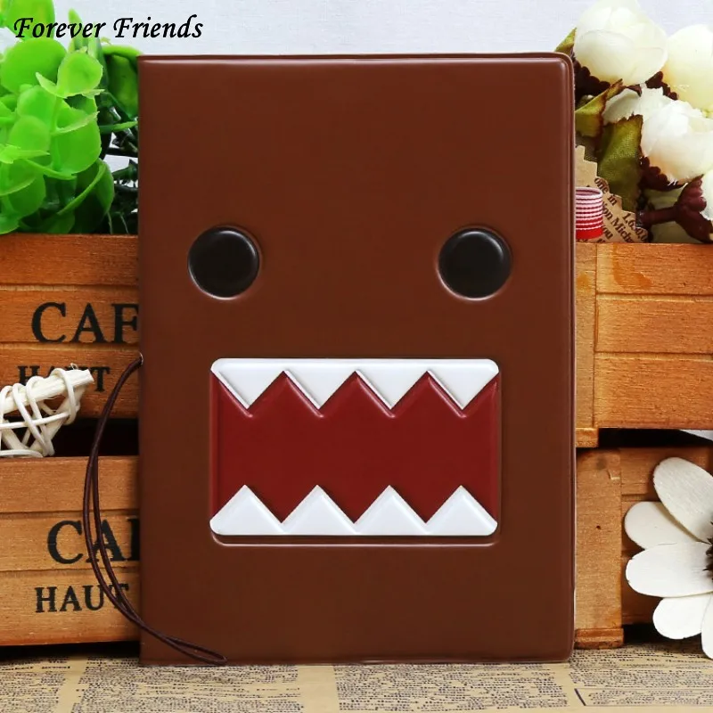 Cartoon DOMO KUN PVC Lerther passport holder Credit Card Holder,Travel 3D Passport Cover 14*9.6CM   for travel