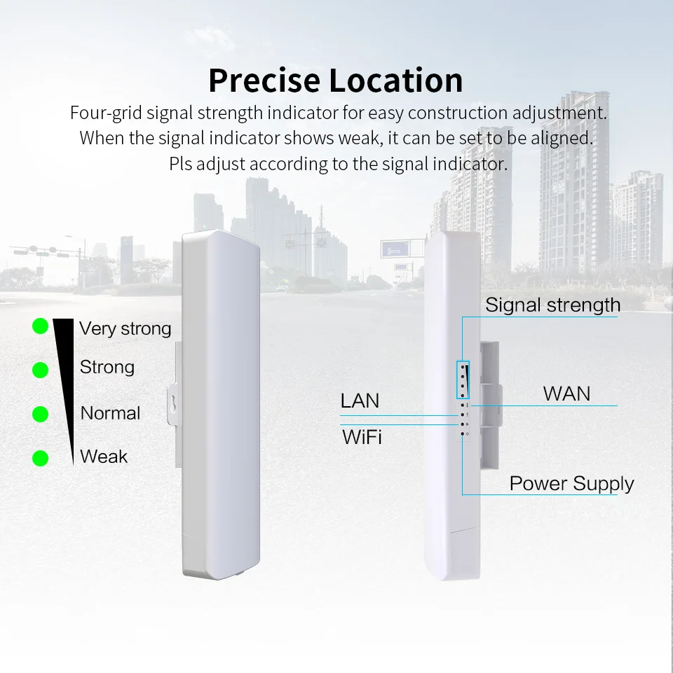 COMFAST 300-900M 2,4/5,8G Wireless AP Bridge Access Point WIFI Long Range Outdoor WIFI CPE WIFI Antenne Repeater Nanostation Amp – Detail 12