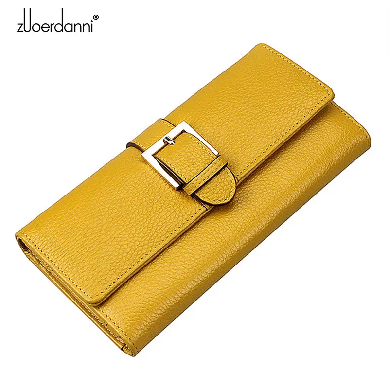 

Promotion Special Offer Wallet Genuine Leather Bag Wallets Zuoerdanni Womens Long Solid Genuine Leather Wallet Envelope A88