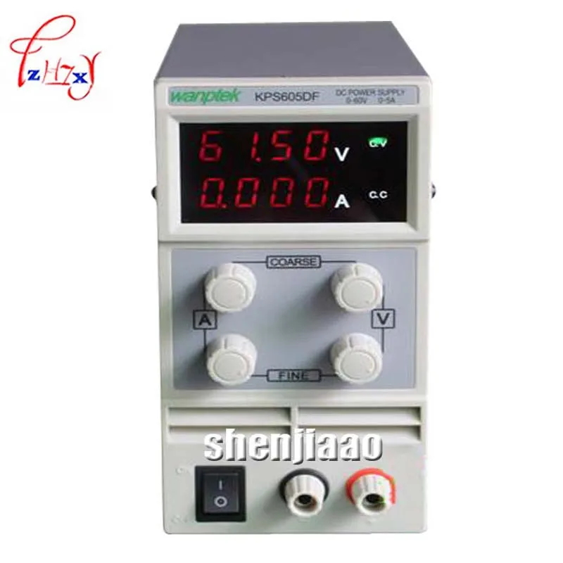 DC Power Supply mA display Digitale LED KPS605DF 0-60 V/0-5A 110 V-230 V 0.1 V/0.001A UE LED Interruttore Regolabile 1PC