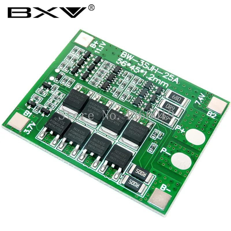 3S 10A 20A 25A 30A 40A Li-ion Lithium Battery 18650 Charger PCB BMS Protection Board For Drill Motor Lipo Cell Module