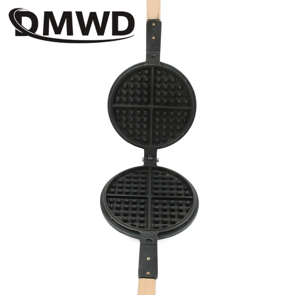 DMWD Eggs Waffle Mould Commercial Electric Gas Waffles Maker Non-stick Lattice Mold Baking Pan Cake Muffin Machine Accessories