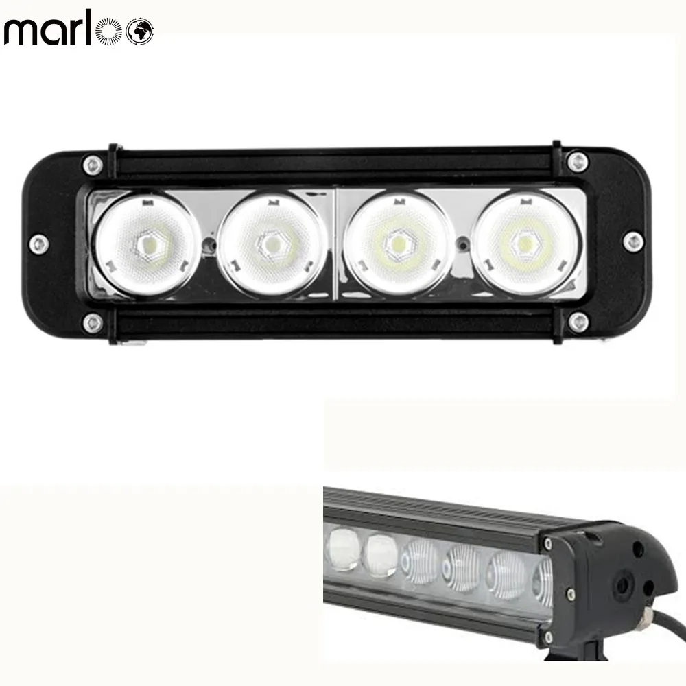 

Marloo 4D 40W Single Row Off-road Led Light Bar Car 7Inch 4X10W Led Driving Light Work Light for Jeep SUV ATV UTV Trucks