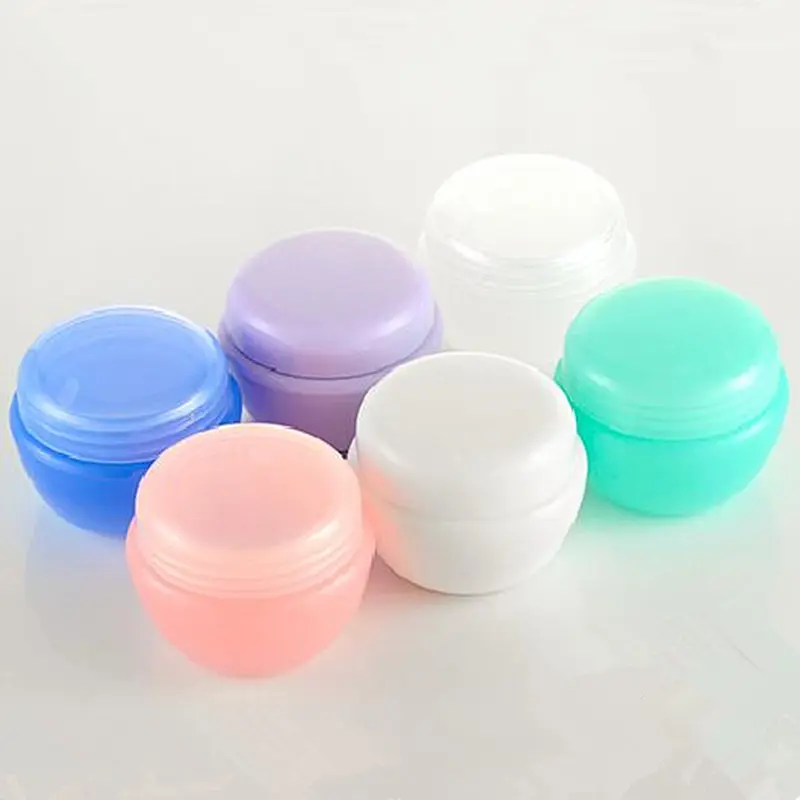 50pc/Lot Small Mushroom 5G Cosmetic Empty Jar Pot Eyeshadow Makeup Face Cream Container Bottle  PP Plastic Cream Jars Sample Jar