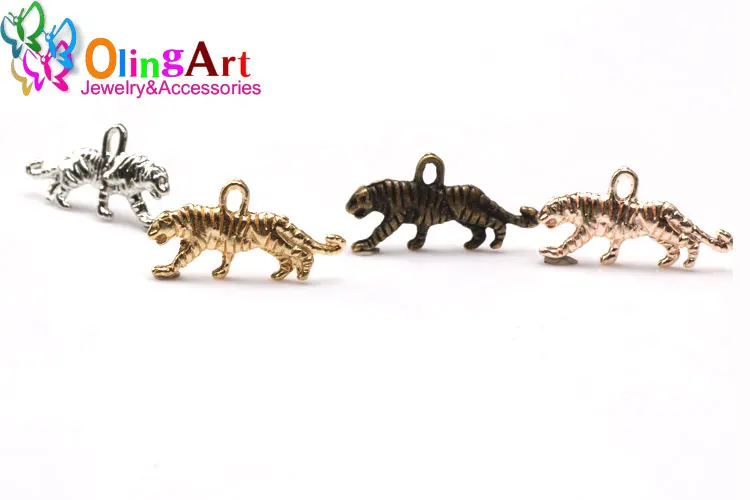 22mm 12 teile/los Tiger Form Charms Anhänger DIY Schmuck Machen Für Handgemachte Armband Halskette Schlüssel Kette Zubehör – Detail 7