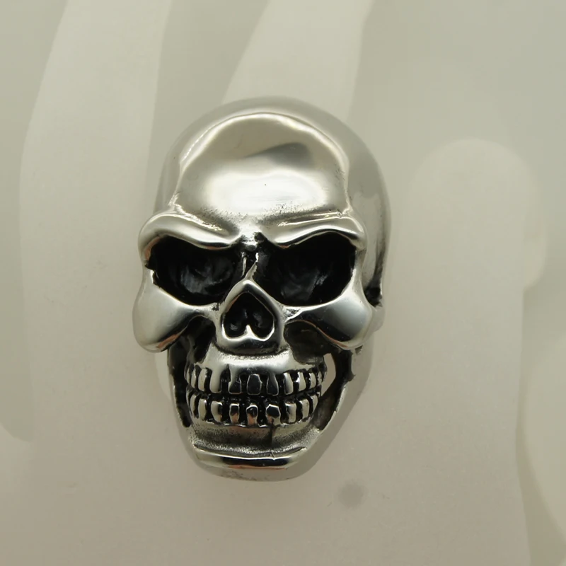 super big & heavey skull rocky biker 316L stainless steel ring