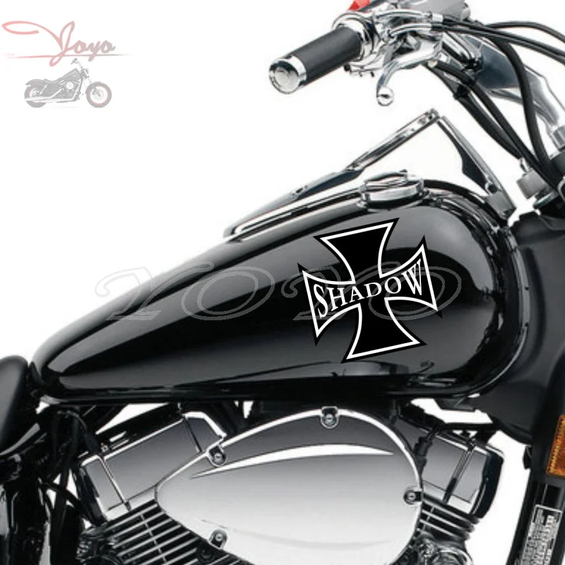 

Cross Decal Fairing Stickers Fuel Tank Decals Vinyl Sticker For Honda Shadow VT400 VT600 VT750 VLX600