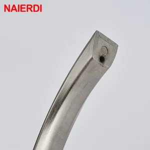 Naierdi-Praet Aluminium Allo Cit Kochtürknöpfe, Schrankgriffe, Türknaufschublade, Kleiderschrank-Türknopf, Silber verkauft, modern 10 Hauptverkäufe Silber Draft Schublade - №9