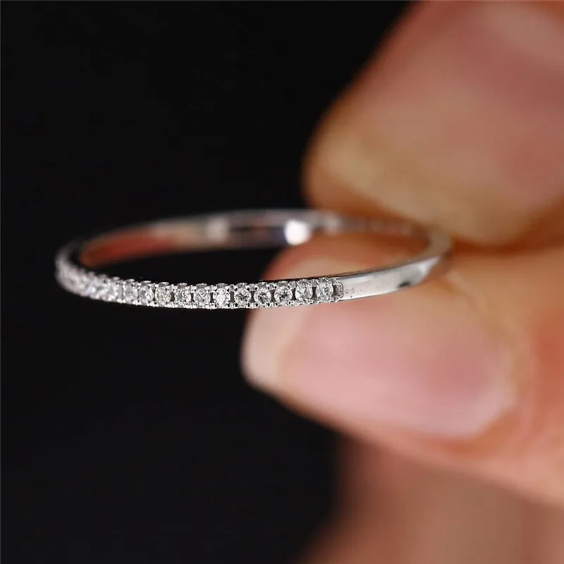 3 colors Fashion Promise Ring 925 Sterling silver AAAAA cz Stone Engagement Wedding Band Rings For Women Bridal Jewelry