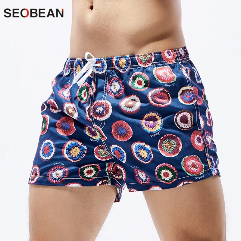 SEOBEAN brand shorts colorful men\'s board shorts men leisure summer beach shorts trunks for men