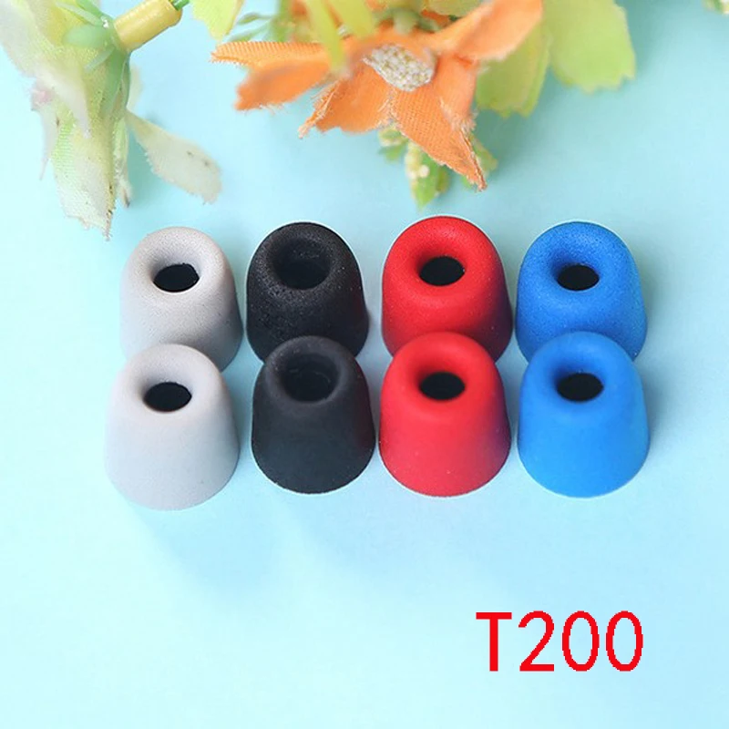 4 paia conformi T200 M punte per auricolari Memory Foam spugna cuscinetti per le orecchie per cuffie 4.0mm calibro C set tappi per le orecchie cotone