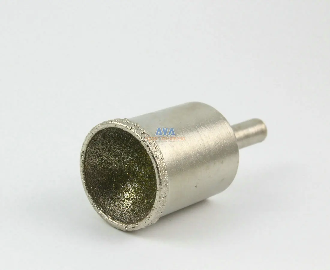 2 Pcs 22mm Diamond Mounted Point Spherical Concave Head Grinding Bit Grit 80