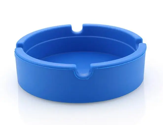 30pcs Silicone Ashtrays Noctilucent Soft Eco-Friendly Pocket Round Shatterproof Cigar Astray Rubber Silicone Ashtray