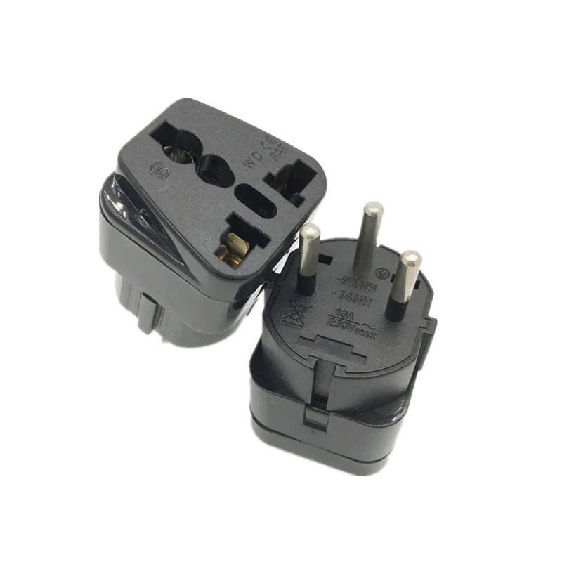 

ISRAELI Palestine Travel Plug Adapter Universal Outlet Israel 3 Pin Grounded Plug Adaptor 10A 250V 2PCS/LOT