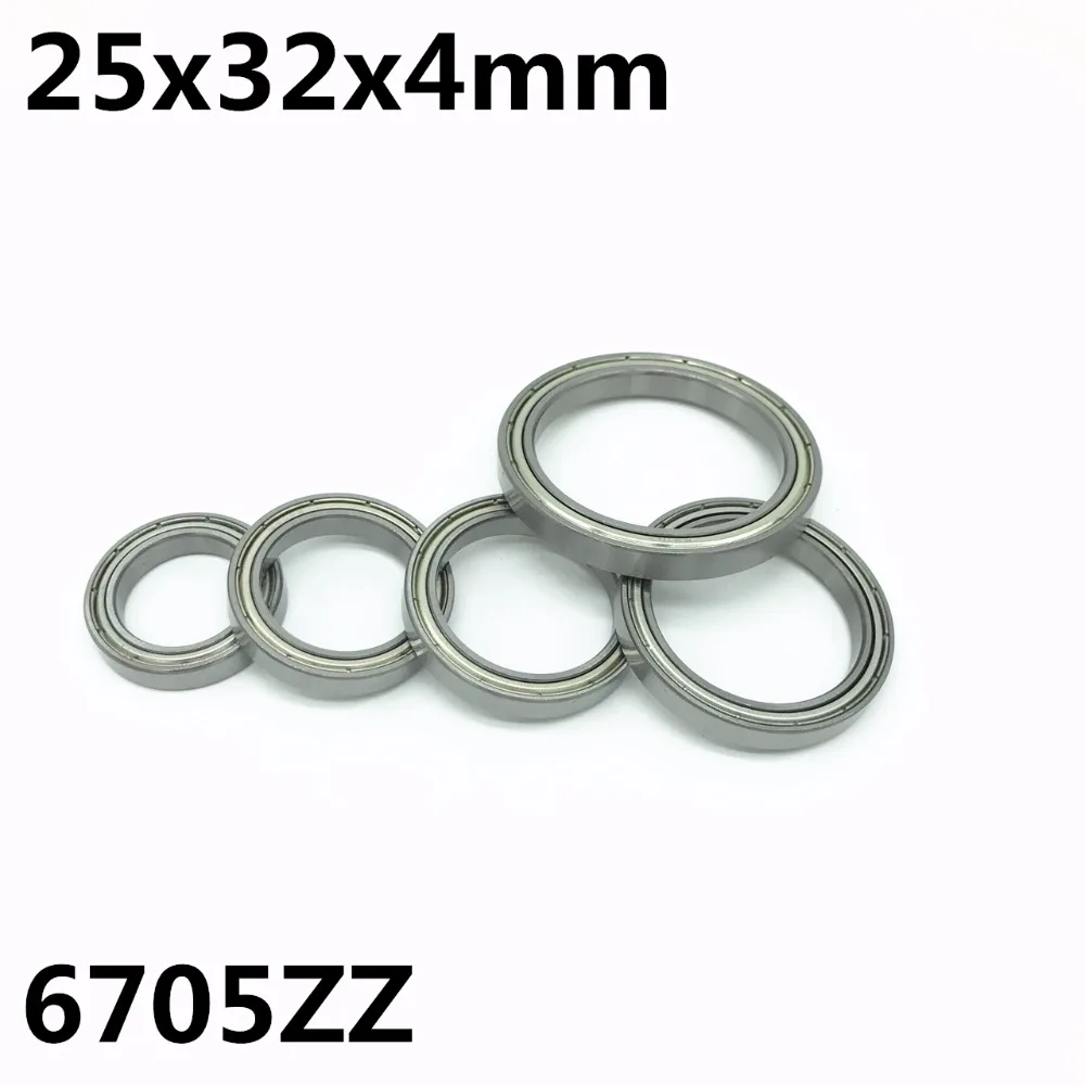 10pcs 6705ZZ The high quality of ultra-thin deep groove ball bearings 25x32x4 mm 61705ZZ 6705 6705Z