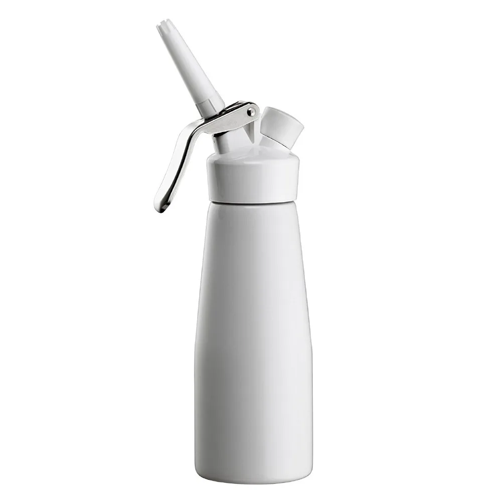 

500ML Aluminum Dispenser With Plastic Head Whipped Cream Dispenser, Cream Whipper with 3 Decorating Nozzles (00230)