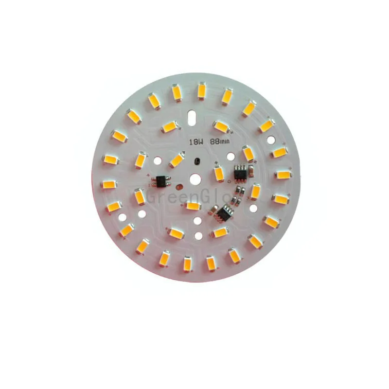 

10X New design dimmer 18W 5730SMD with PCB Integrated IC light engine direct connect AC 220V