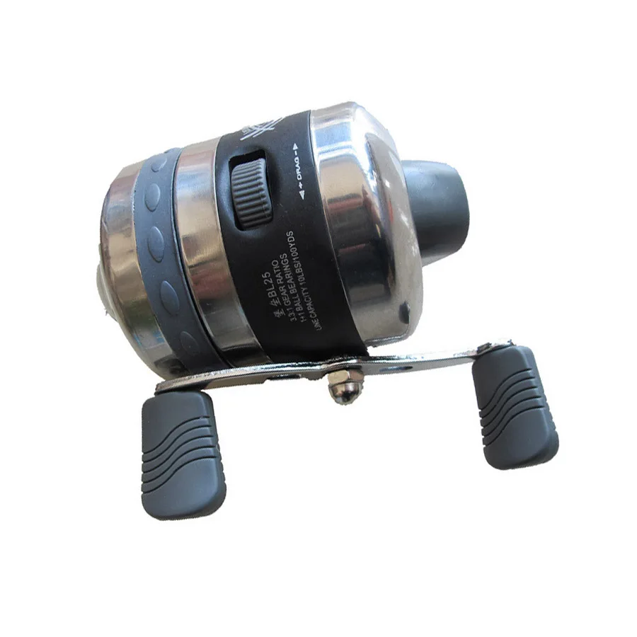 Fishing Reel Slingshot Shooting Fish Closed Wheel Stainless steel Line Cup BL25 Outdoor Hunting with 5# line 40M