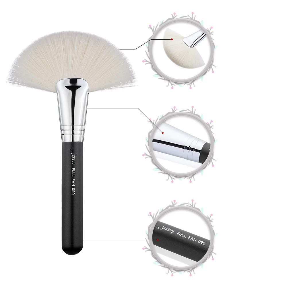 Jessup Powder brush for face Makeup Large Soft Fan Beauty Cosmetic tool Blush Highlight 090