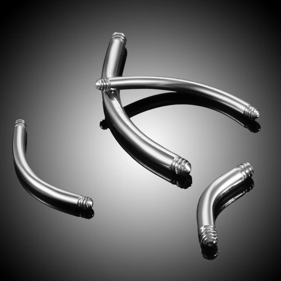 100pcs Stainless Steel Belly Piercing Navel Ring Accessories